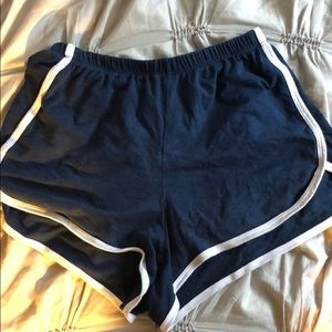 navy blue brandy melville shorts